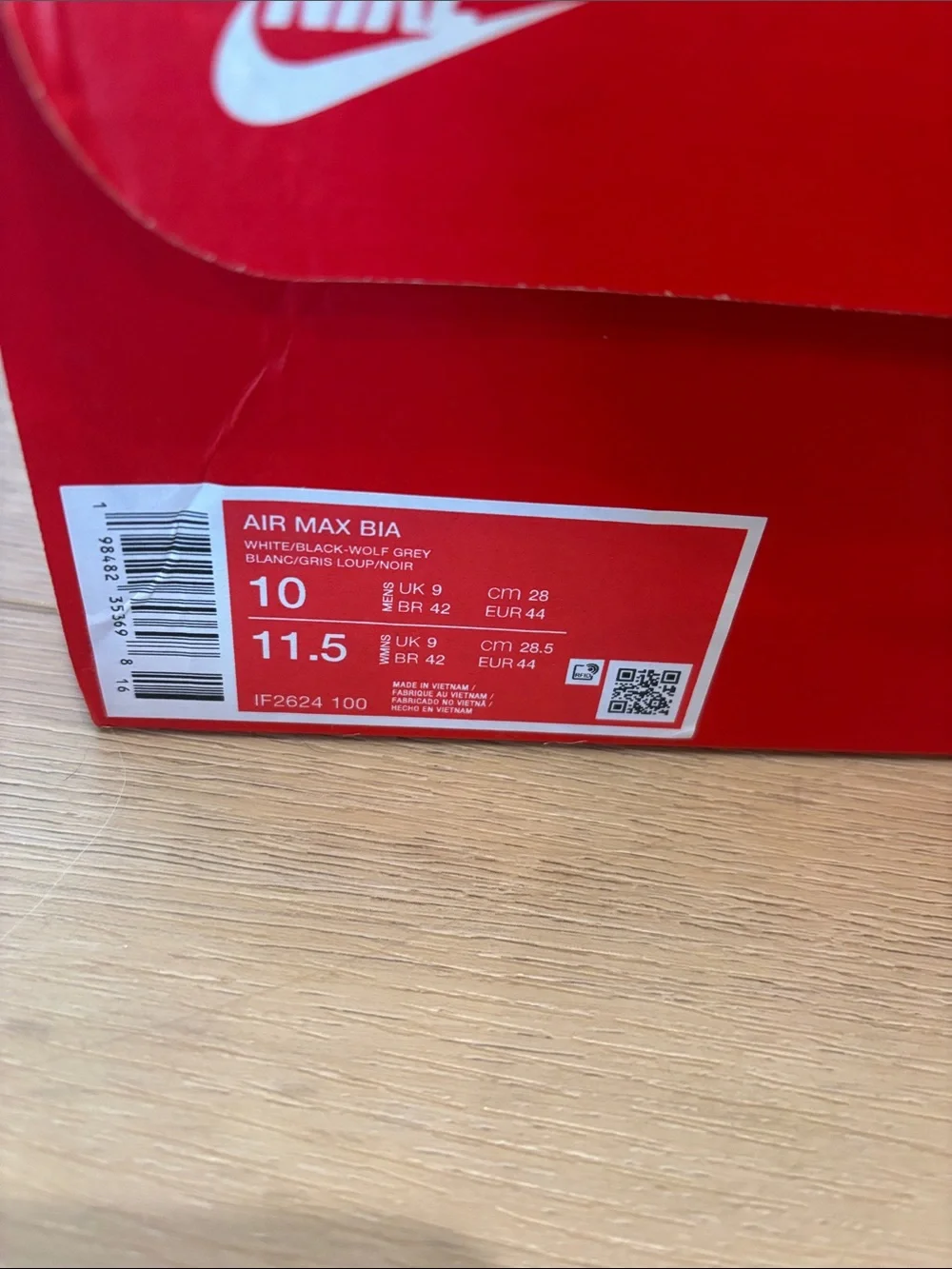 NIB Nike Men’s Air Max BIA Size 10